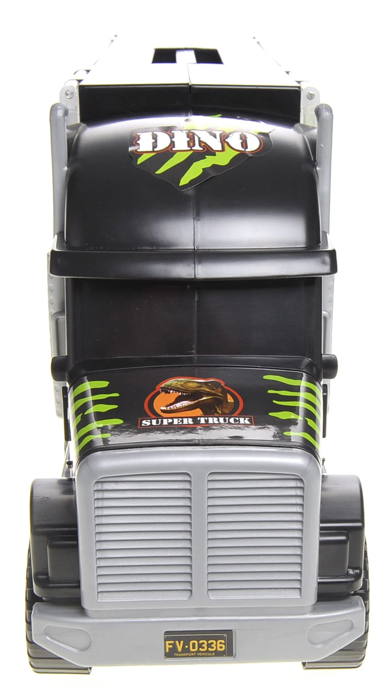 22" Dinosaur Transport Truck with Cars, Helicopter, & Dinosaur
