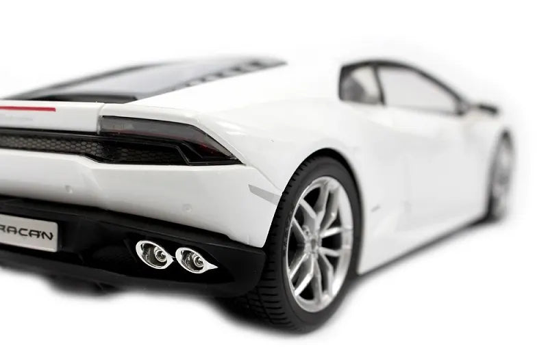 White sports car model on a white background