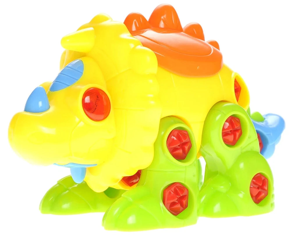 Dinosaur Take Apart Toy with Lights and Sounds - Interactive STEM Buildable Dino for Kids