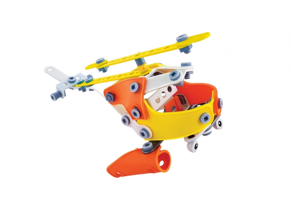Colorful take apart helicopter toy, ideal construction set for young children to develop fine motor skills