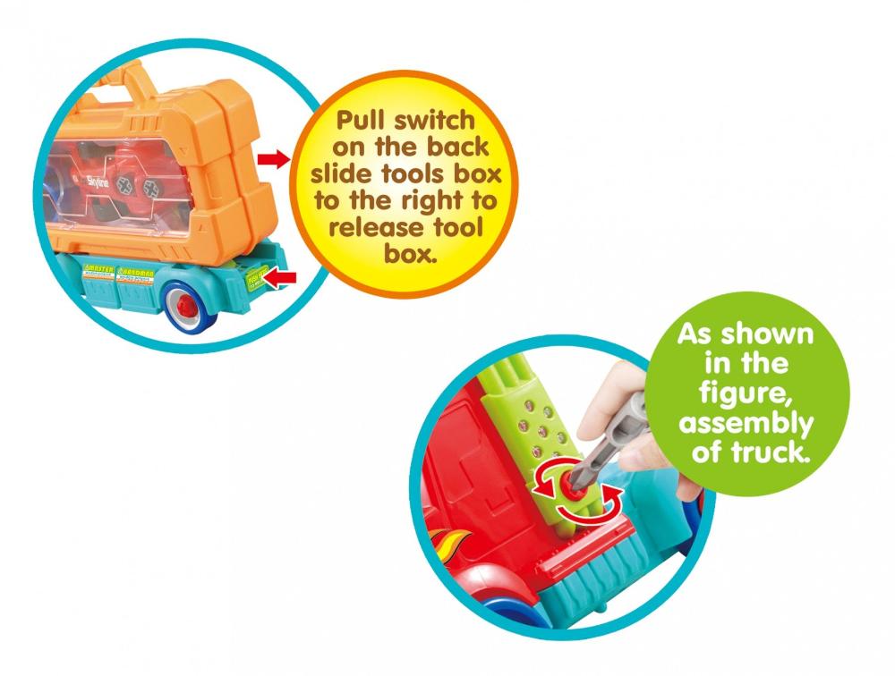 Carrier Tool Box with Racing Car Set