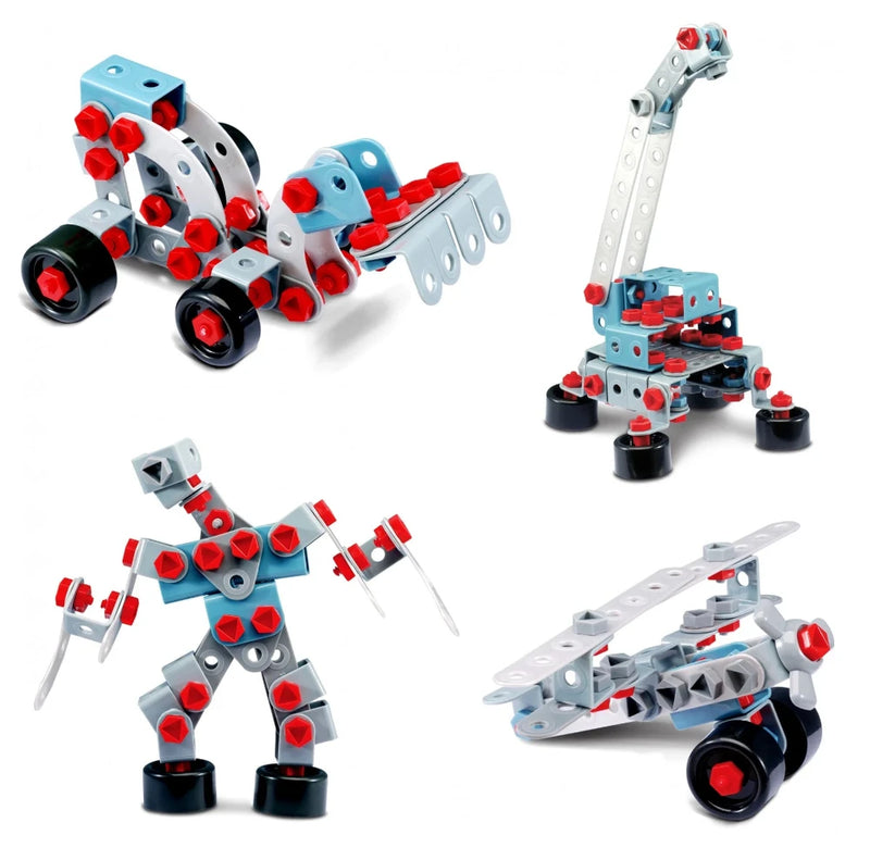 Battat take apart toys featuring a buildable motorcycle model for kids to assemble and disassemble.