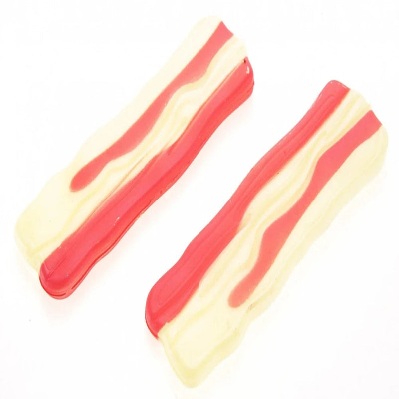 Realistic toy bacon slices for pretend cooking in the toy breakfast playset for kids