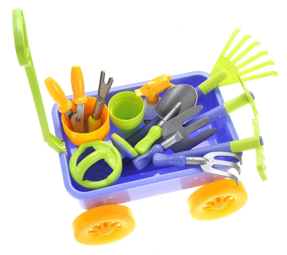 kids gardening tools & wagon Toy
