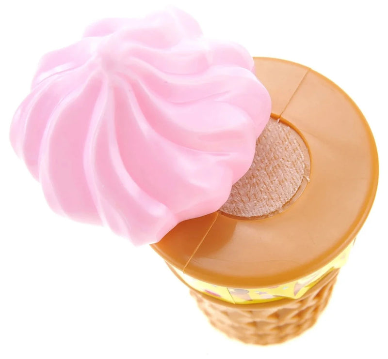Close-up of toy ice cream with velcro, a fun addition to pretend food play for children.