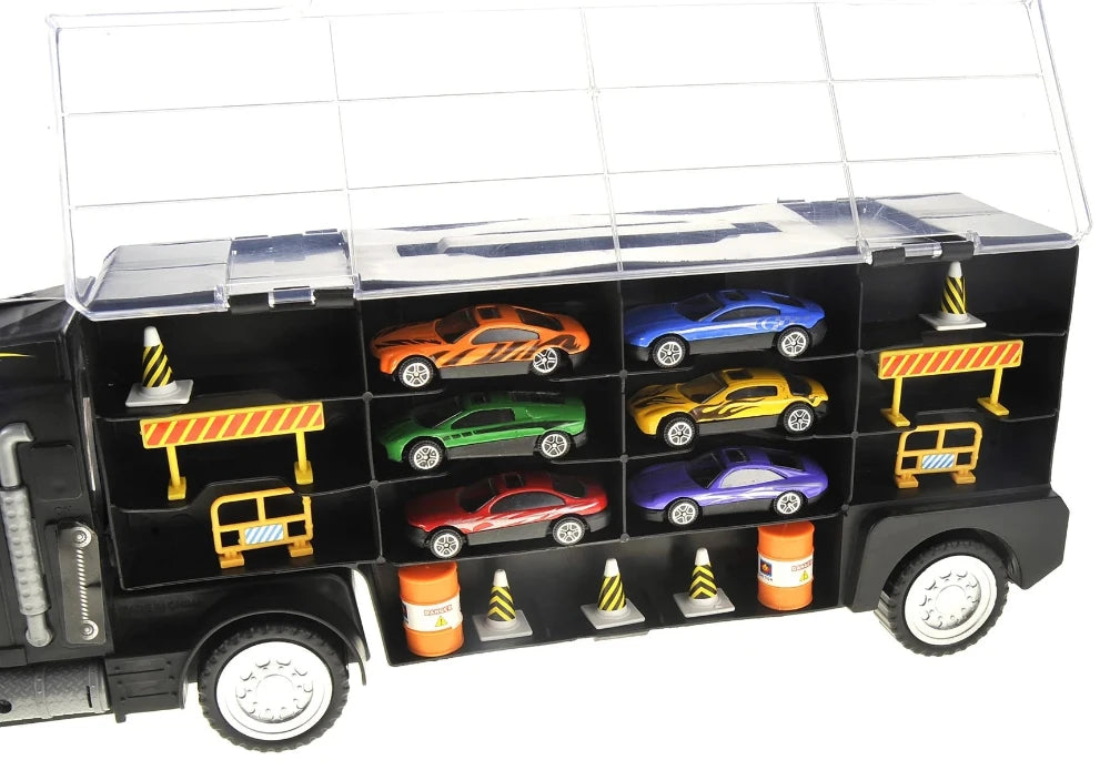 Toy Car Truck Carrier with Multiple Vehicles
