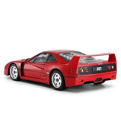 Red sports car model on a white background