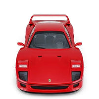 Red sports car on a white background