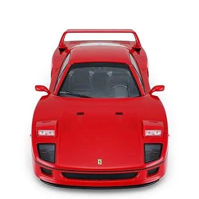 Red sports car on a white background