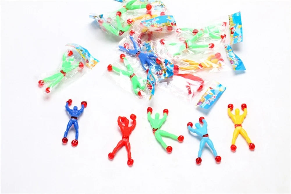 Sticky Wall Climbing Men – Toy Wall Climbers, 72-Pack Individually Wrapped