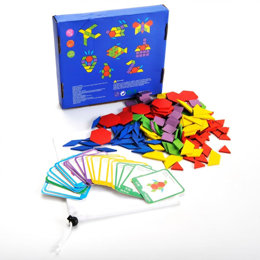 155-Piece Geometric Blocks for Creative Learning