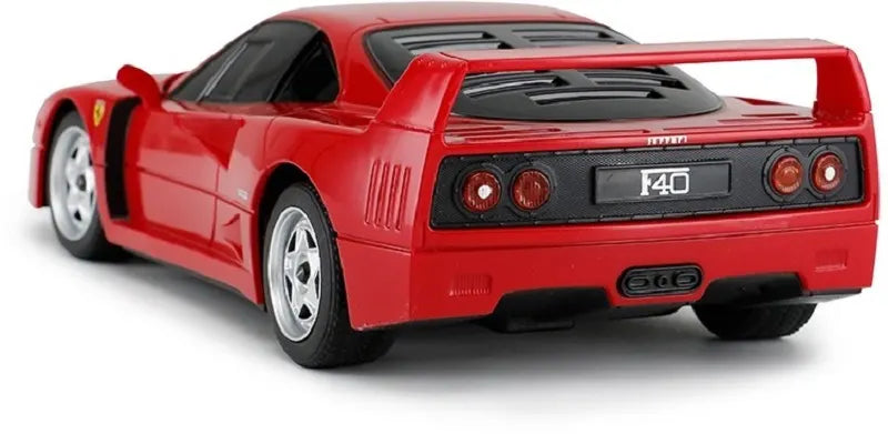 Red sports car with a white background