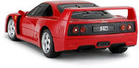 Red sports car with a white background