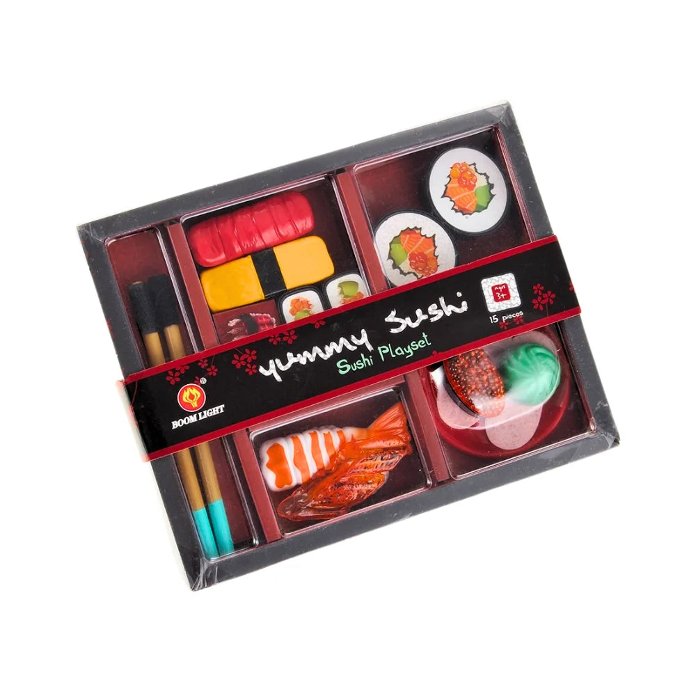 21-Piece Japanese Sushi Bento Box Play Set